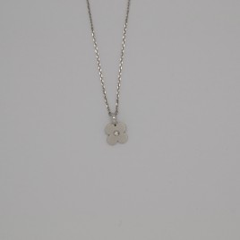 Penjoll or blanc i brillant forma de flor